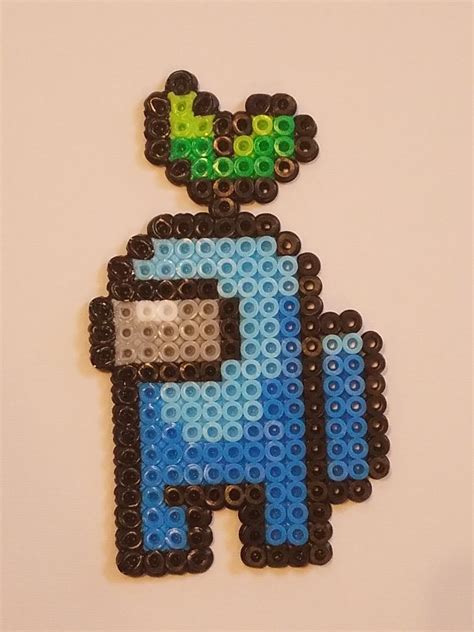 Among Us Perler Beads Leaves Hat Melt Beads Patterns Perler Bead Art