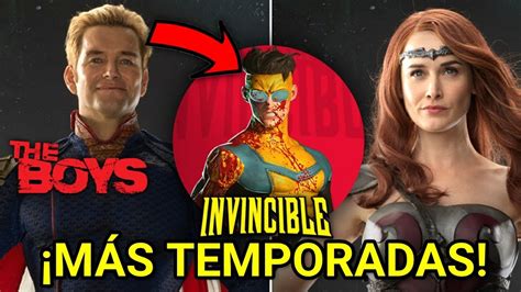 The Boys Temporada 4 Será Sorprendente Y Más Temporadas De Invincible