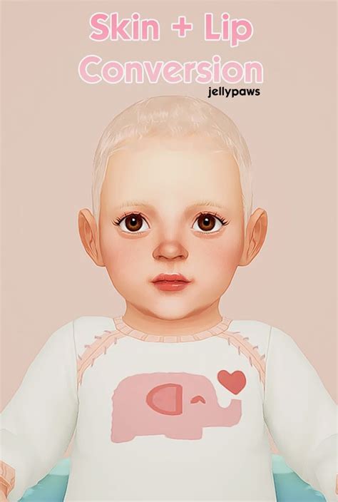 Skin Lip Conversion Jellypaws On Patreon Sims 4 Mm Cc Sims Four