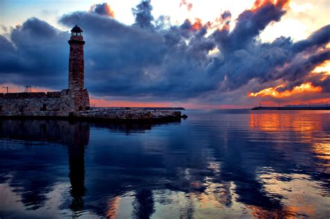 Lighthouse Overlooking Ocean