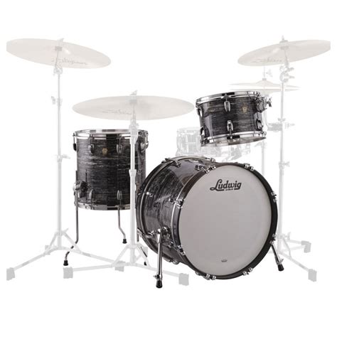 Ludwig Classic Maple 20 3pc Downbeat Vintage Black Oyster At Gear4music