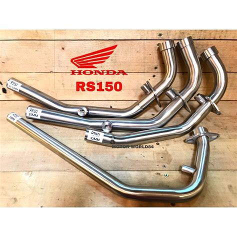 Racing speed intake and exhaust engine valves springs for suzuki kawasaki yamaha honda rs150 fz16 crux libero ybx 125 tvs lc135. RS150R RS150 HONDA MANIFOLD STAINLESS STEEL 28mm/32mm/32MM ...