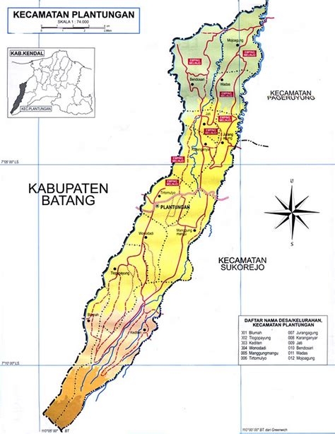Takjub Indonesia Peta Kecamatan Kecamatan Di Kabupaten Kendal