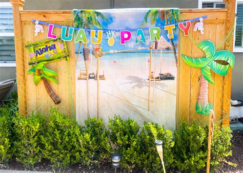 dollar tree luau party create make decorate with nikki