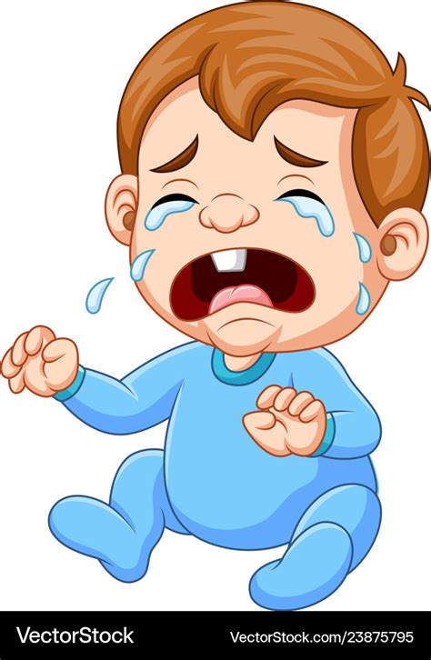 Crying Baby Boy Cartoon