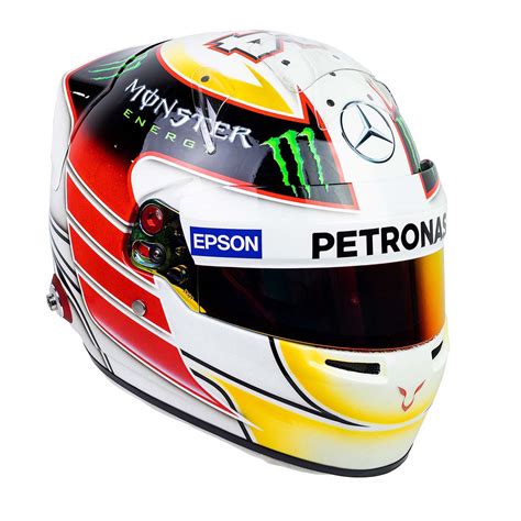 Reigning formula 1 world champion lewis hamilton has revealed a new helmet colour scheme ahead of the mercedes launch on friday. 2014 Lewis Hamilton Original Media AMG Mercedes F1 Bell Helmet - Racing Hall of Fame Collection