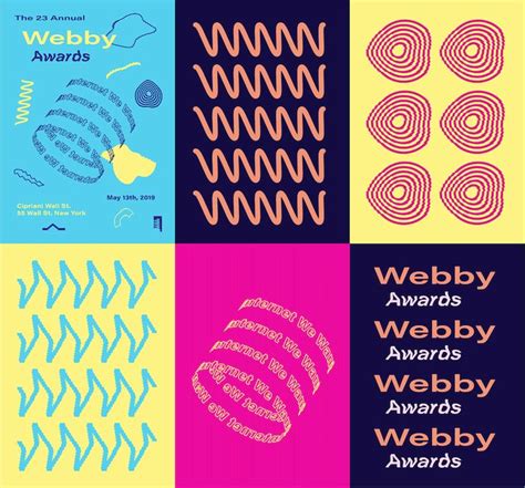 查看此 behance 项目 webby awards identity gallery 80577361 webby awards
