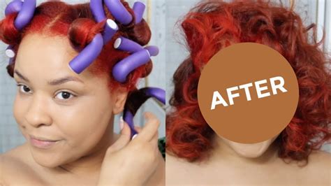 natural hair flexi rods flexi rod curls curling hair with flat iron pressed natural hair
