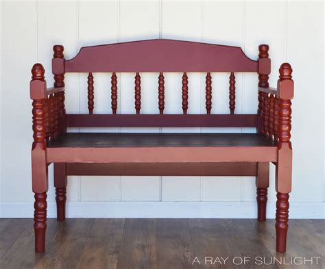 The Adorable Upcycled Red Bench Makeover A Ray Of Sunlight