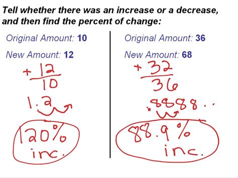 2 10 Change Expressed As Percent Math Algebra Solving Equations