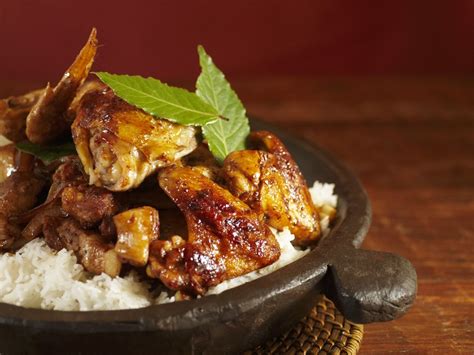 Adobo Chicken And Pork With Rice Philippine National Dish Recipe Eat Smarter Usa