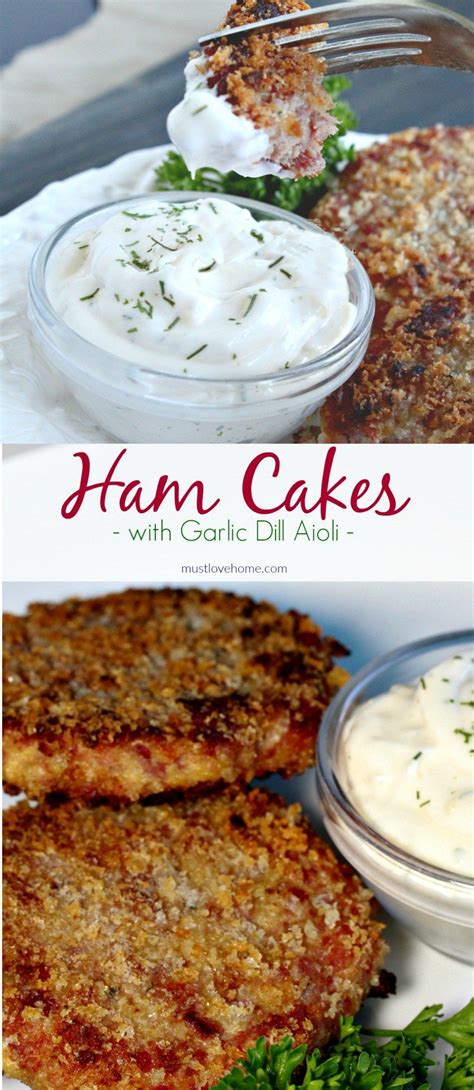 Best 25 leftover pork tenderloin ideas on pinterest 19. Ham Cakes with Garlic Dill Aioli | Recipe | Leftover ham ...