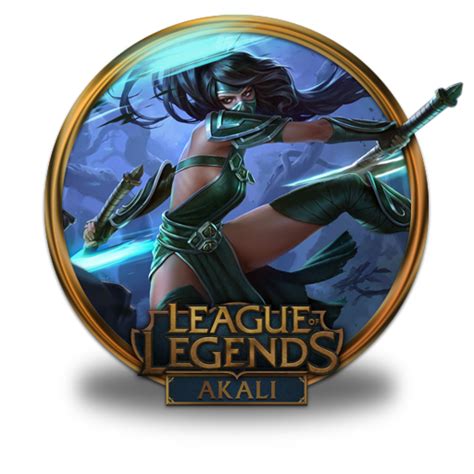 Akali Icon League Of Legends Gold Border Iconset Fazie69