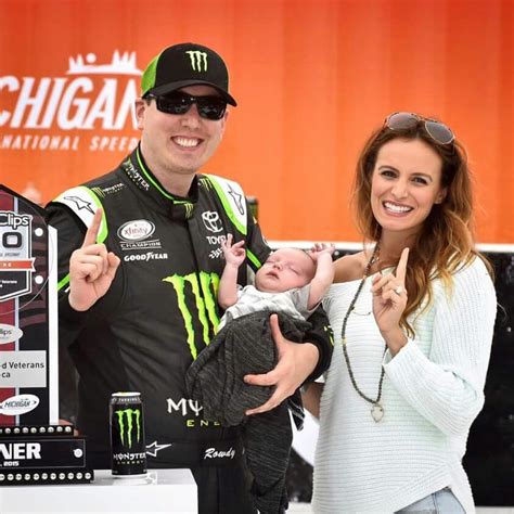 Kyle Busch With His Wife Samantha And The Newest Member Of Their