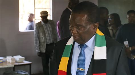 Zimbabwean President Emmerson Mnangagwa Wins Re Election After Troubled Vote Officials Say