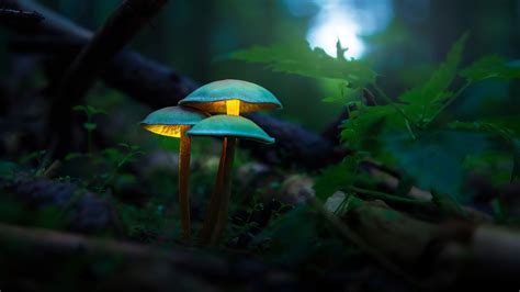 Beautiful Mushrooms In Forest Background 4k Hd Mushroom Wallpapers Hd
