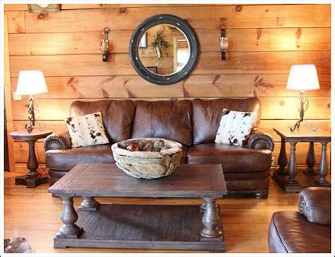 Rustic Cabin Living Room Decorating Ideas Leadersrooms