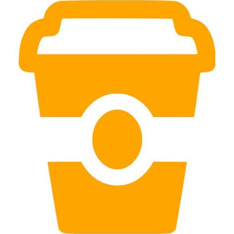Orange Coffee 3 Icon Free Orange Coffee Icons
