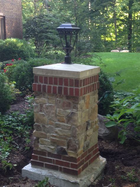 Huge selection of solar lights. Built a light post this week for very happy clients. Brick ...