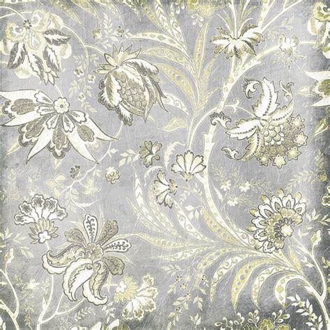 Somerset House Images Grey Flower Pattern