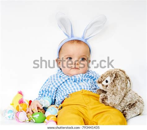 Cute Baby Boy Bunny Toy Stock Photo 793441435 Shutterstock