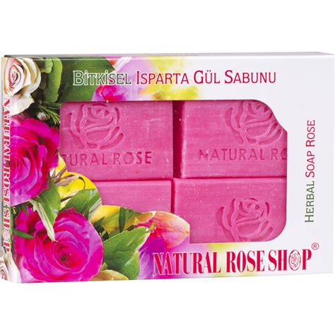 Natural Rose Shop Bitkisel Isparta Gül Sabunu 4x90 gr Fiyatı