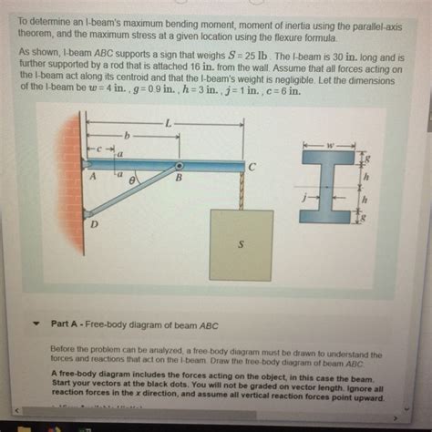 Beam bending and moments of inertia. Solved: To Determine An I-beam's Maximum Bending Moment, M ...