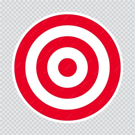 Premium Vector Bullseye Target Icon On A Transparent Background