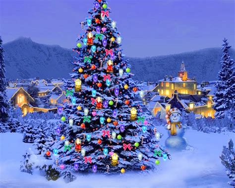 Free Download Christmas Tree In The Mountains Wallpaper Forwallpapercom