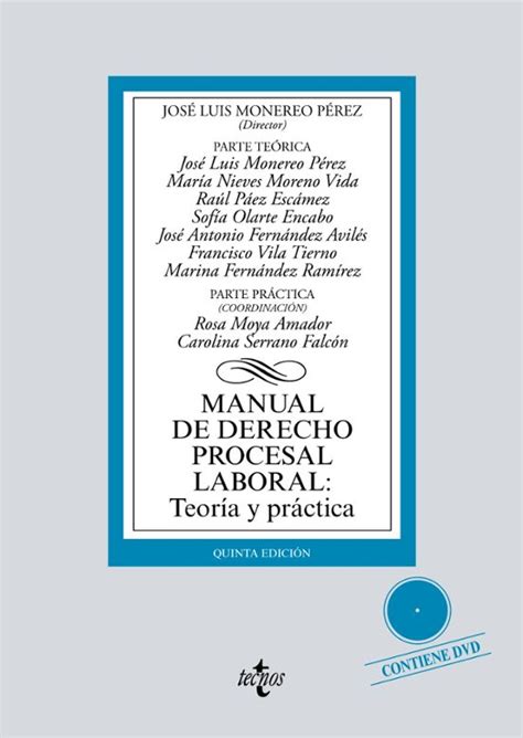 Manual De Derecho Procesal Laboral Teoria Y Practica 5ª Ed Jose