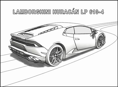 Kleurplaat van een super snelle formule 1 race auto op het circuit. Sport Car Coloring Pages Printable Luxury Lamborghini ...