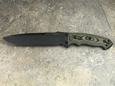Hogue Ex F01 7 Fixed Knife Drop Point Blade 35158 G Mascus Green