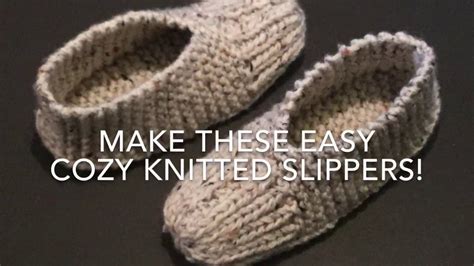 Knitted Slippers Easy For Beginners Knitted Slippers Pattern