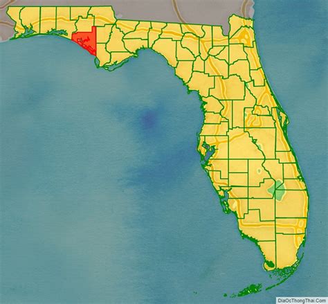 Map Of Bay County Florida Địa Ốc Thông Thái