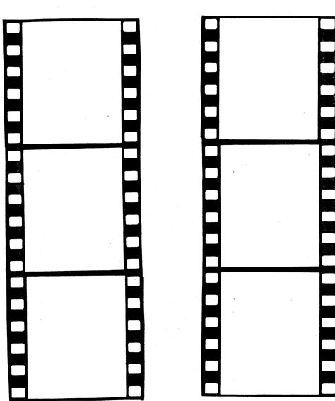 Blank Film Strip Template Clipart Best