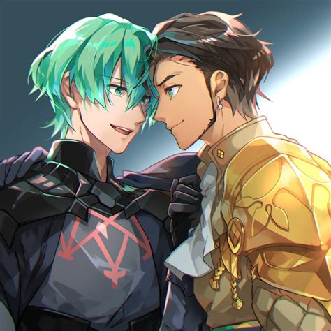 byleth byleth and claude von riegan fire emblem and 1 more drawn by shiroi shiroicbe