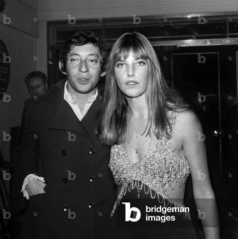 Serge Gainsbourg And Jane Birkin October 31 1968 Bw Photo