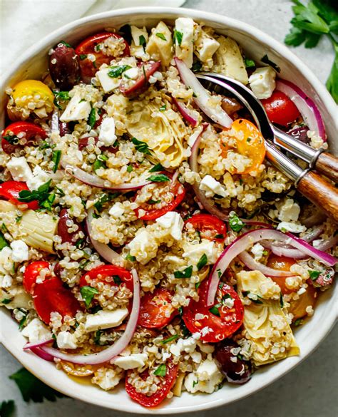 Mediterranean Quinoa Salad All The Healthy Things