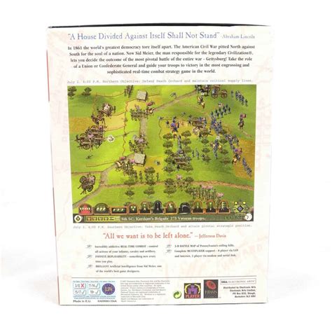 It was designed by sid meier. Sid Meiers Gettysburg! (PC Big Box, 1997, Firaxis Games East)