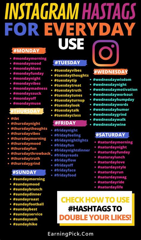 70 Hashtags For Instagram Get Double Likes For Your Daily Posts