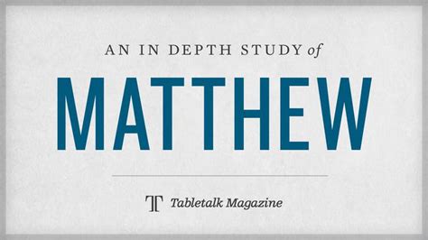 An In Depth Study Of Matthew Devotional Reading Plan Youversion