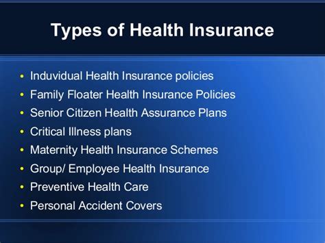 Depending on your employer, there may be several health plans. Types of Health Insurance Plans in India - The Indian Wire