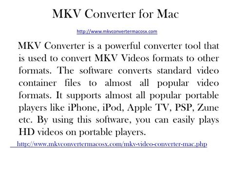 Mkv Converter For Mac
