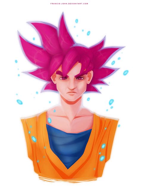Super Saiyan God Goku By Francis John On Deviantart