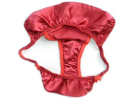 6 Pieces 100 Pure Silk Womens String Bikini Panties Size S M L Xl 2xl Ebay