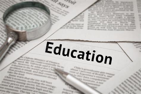 Headline Education And Compass Stock Image Image Of Guide Lost 5385251