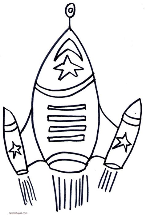 Imprime gratis estos dibujos para que los más pequeños desarrollen sus. Dibujos de cohetes para colorear