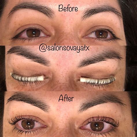 before during after eyelash perm with sovay reeder at salon sovay this result creates a