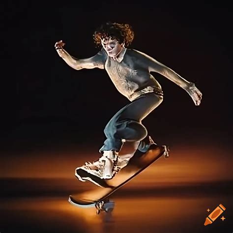 Keith Richards Skating On Craiyon