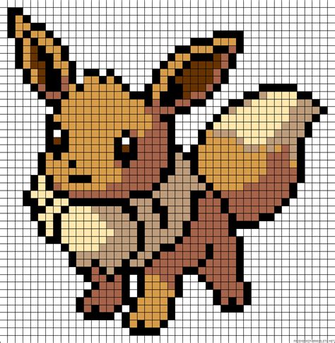 Pixel Art Pokemon Evoli 31 Idées Et Designs Pour Vous Inspirer En Images
